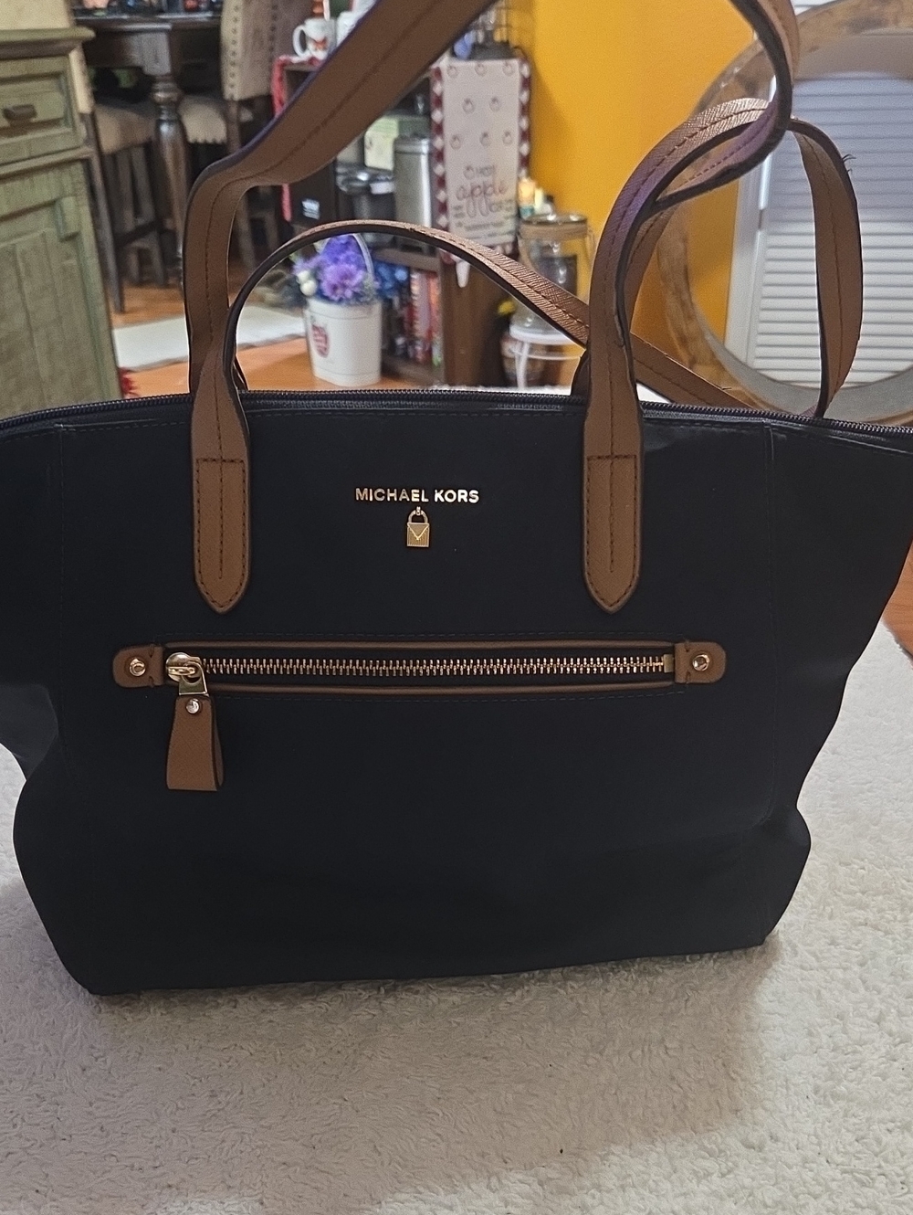 MICHAEL KORS KELSEY NYLON TOTE BAG